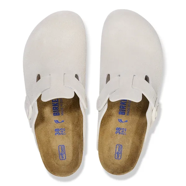 BIRKENSTOCK Boston Soft Footbed Suede Leathe