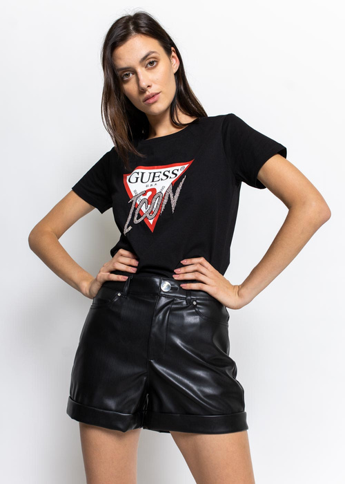 Guess Ss Cn Icon Tee (W1YI0YI3Z00-JBLK)