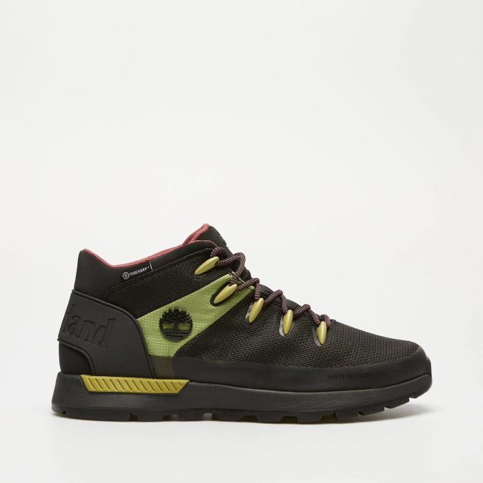 Timberland Sprint Trekker MID LACE UP WATERPROOF SNEAKER BLACK MESH W MEDIUM GREEN