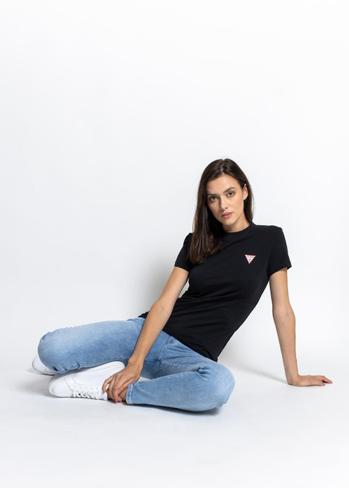 Guess Ss Cn Mini Triangle Tee (W1YI0ZJ1311-JBLK)