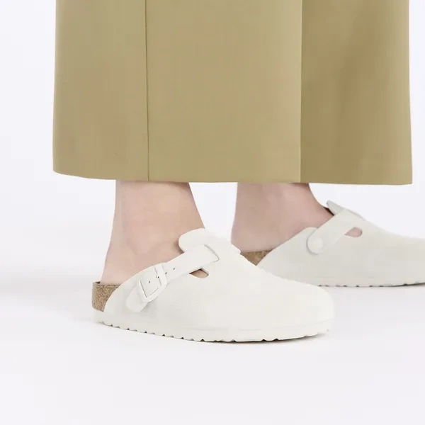 BIRKENSTOCK Boston Soft Footbed Suede Leathe