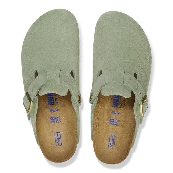 BIRKENSTOCK Boston Soft Footbed Suede Leathe